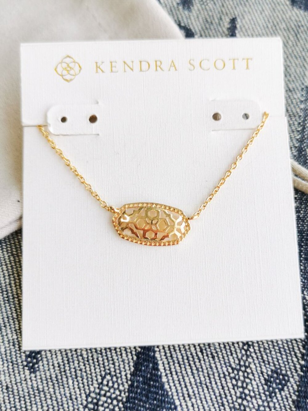 Kendra Scott Gold Filigree Gold Necklace - Elisa